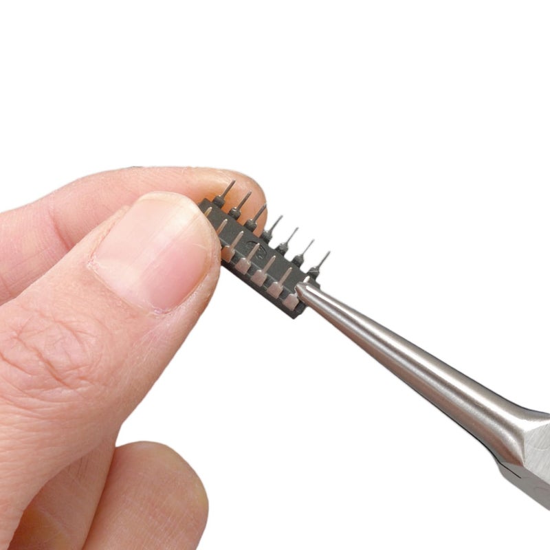 ENGINEER Compact Precision Compact Long Nose Pliers (Needle tip),Professional Grade, ESD Safe with Carbon Steel Jaws. Made in Japan. ps-03,Black,141mm - Image 2